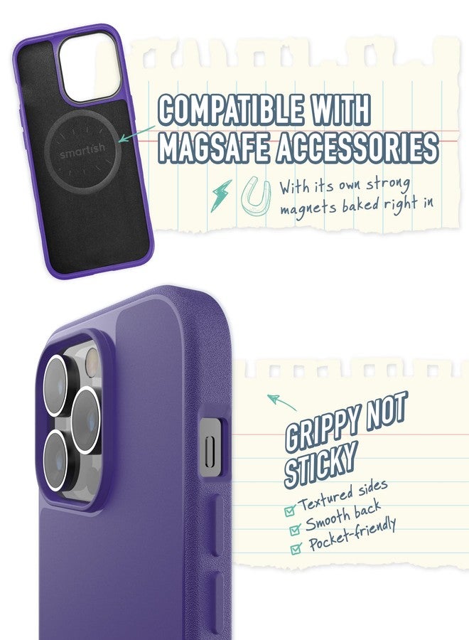 Smartish® iPhone 14 Pro Slim Case - Gripmunk Compatible with MagSafe [Lightweight + Protective] Thin Grip Cover with Microfiber Lining - You're Just Jelly - Image 2